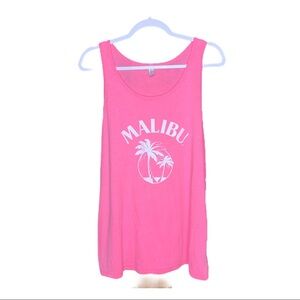 BELLA CANVAS Hot Pink Malibu Tank L NWOT